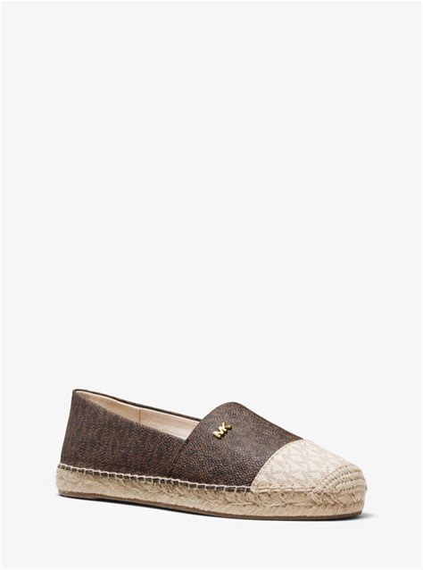 michael kors kendrick two-tone logo slip-on espadrille|macy's kendrick espadrille.